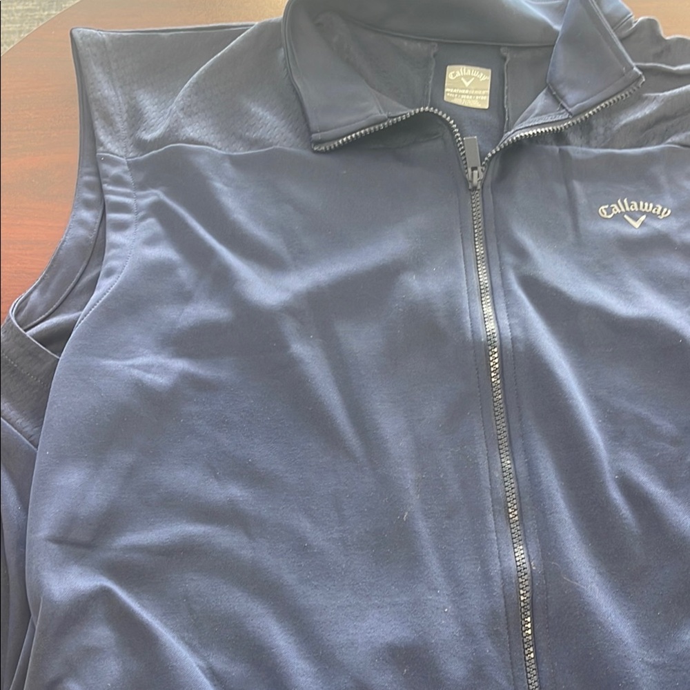 Callaway Navy Blue Zip-Up Vest